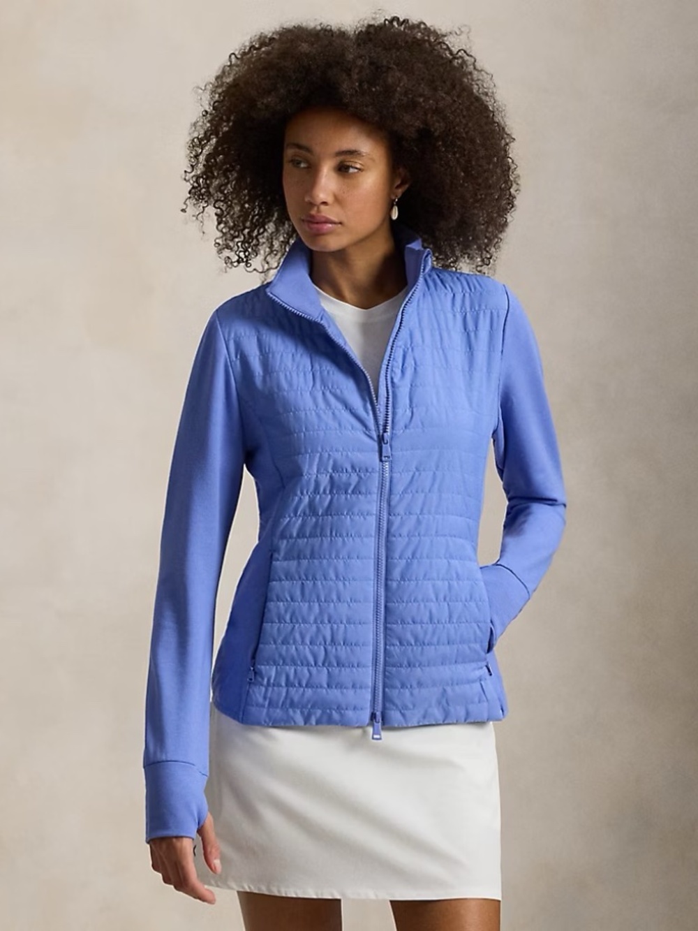 NWT RLX RALPH LAUREN HYBRID QUILTED ZIP JACKET, MEDIUM